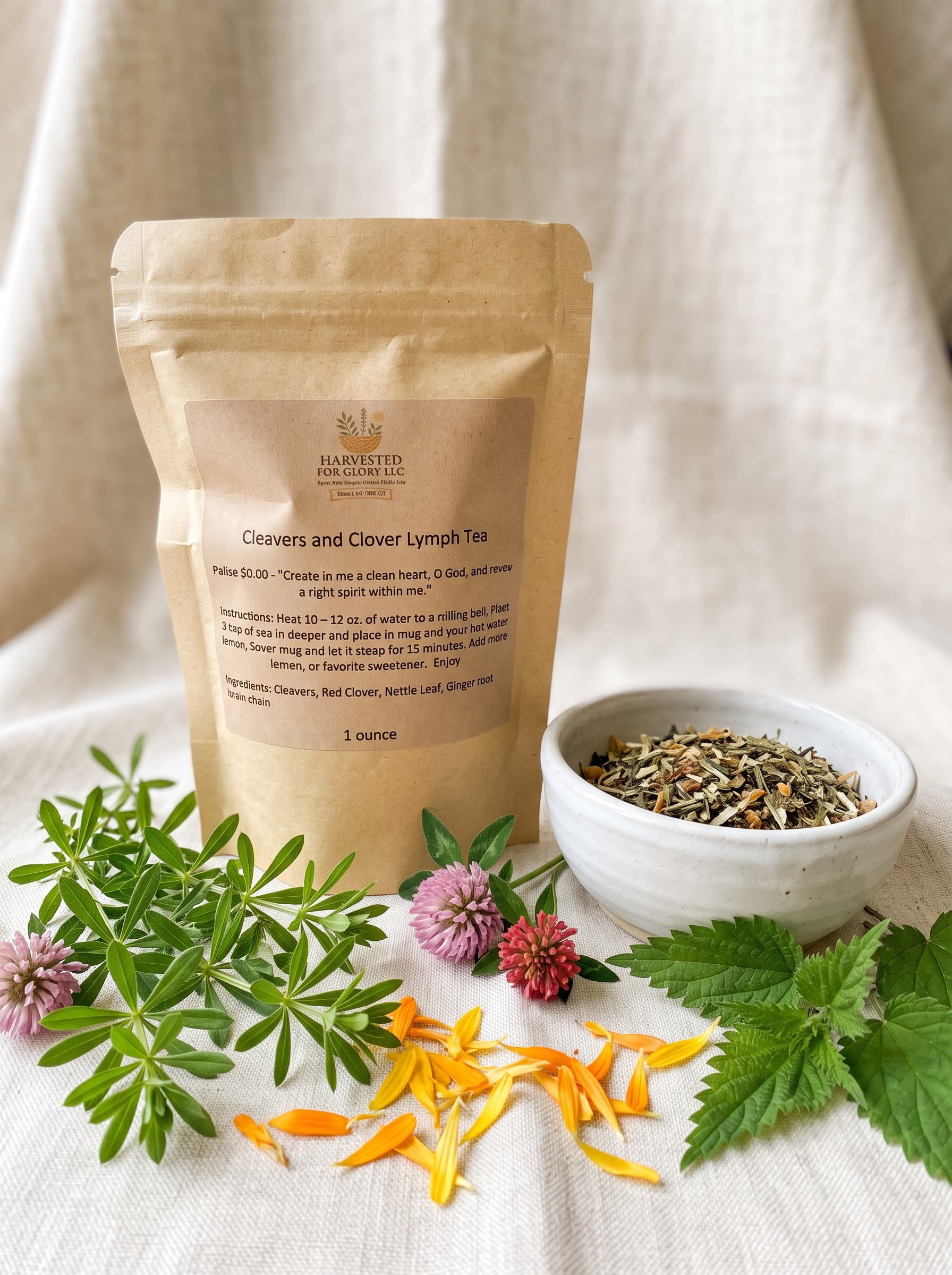 Cleavers and Clover Lymph Tea